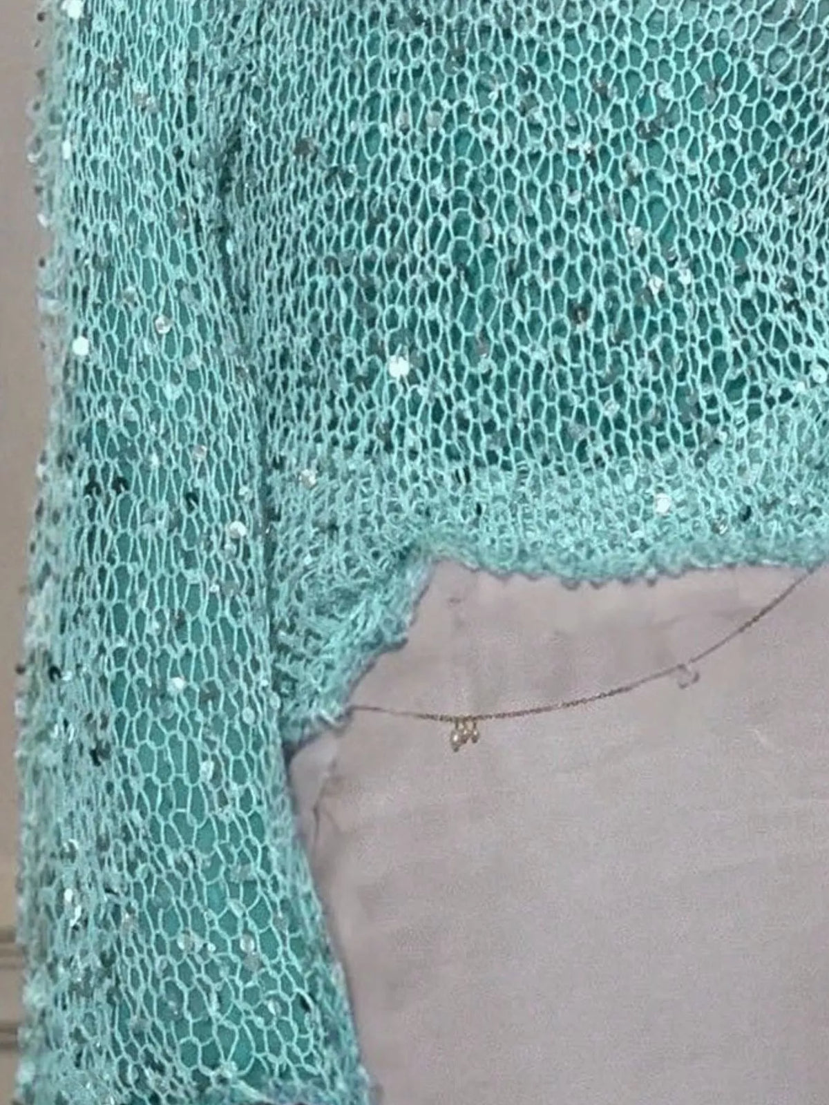 Sequin Long Sleeve Knit Cover Up – Seraya Label Halloween Edit
