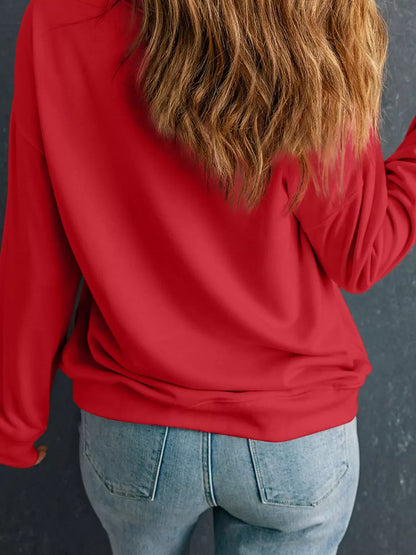 Western Patchwork Cow Drop Shoulder Sweatshirt – Seraya Label Halloween Edit